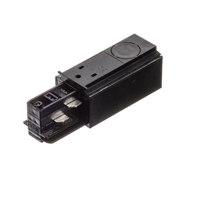 RENDL 3-circuit track system EUTRAC feed-in, polarity right black 230V  R11312 3