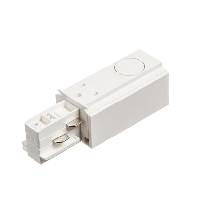 RENDL 3-circuit track system EUTRAC feed-in, polarity left white  230V  R11314 4