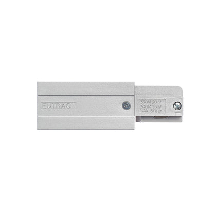 RENDL 3-circuit track system EUTRAC feed-in, polarity left silver grey  230V  R11316 3