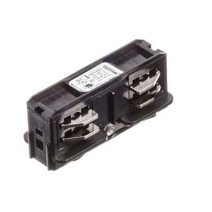 RENDL 3-circuit track system EUTRAC straight joint, electrical black 230V  R11318 3