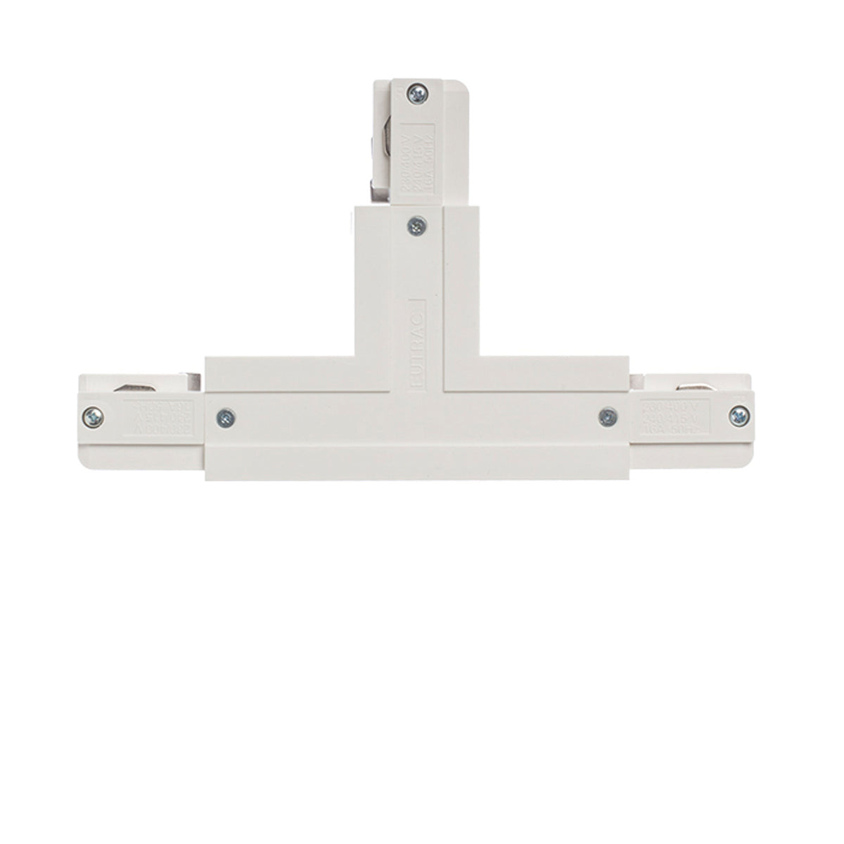 RENDL 3-circuit track system EUTRAC T connector, polarity left white 230V  R11335 2