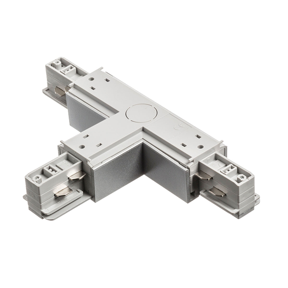 RENDL 3-circuit track system EUTRAC T connector, polarity left silver grey 230V  R11337 3