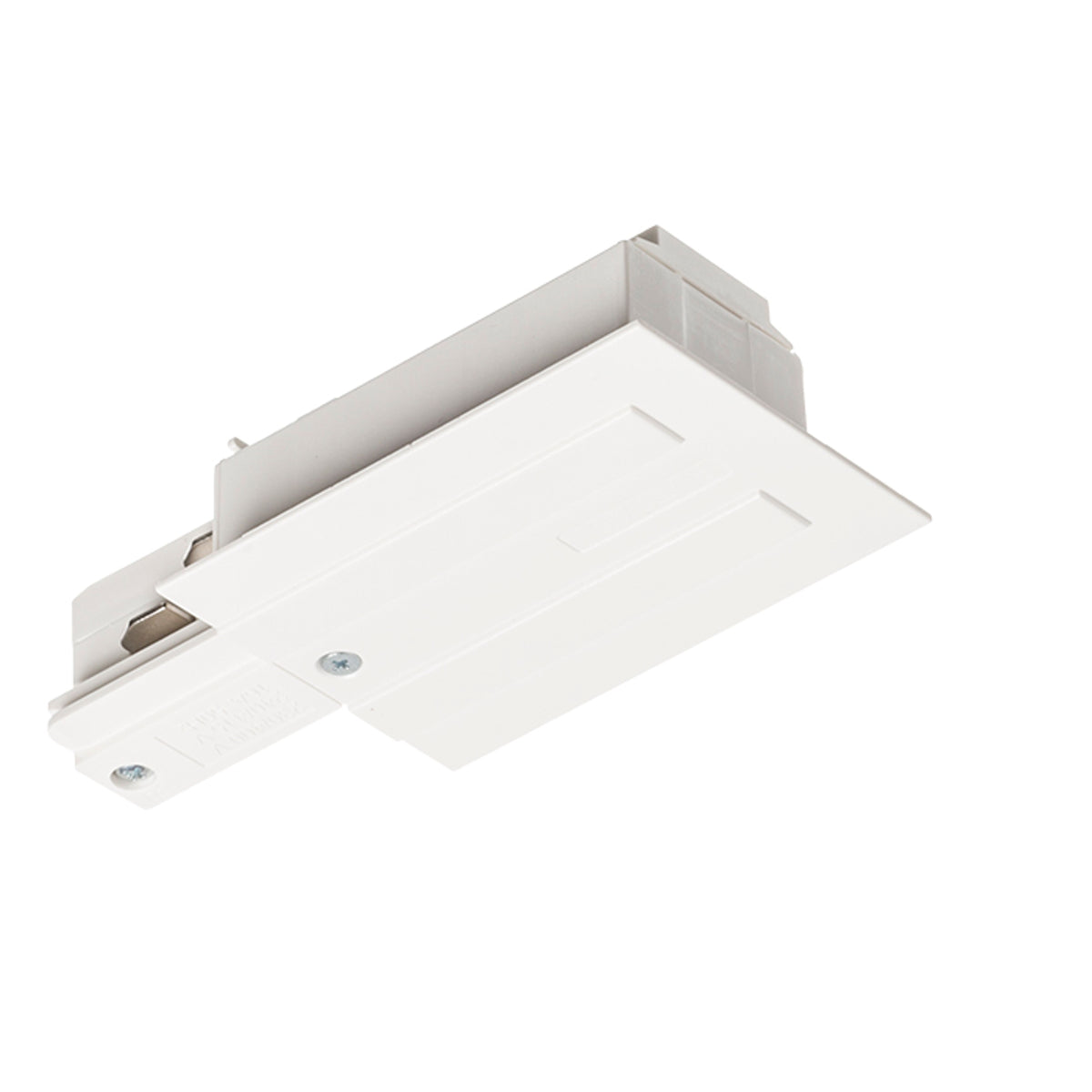 RENDL 3-circuit track system EUTRAC feed-in for recessed 3-circuit tracks, polarity right white 230V  R11341 2