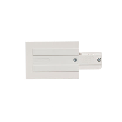 RENDL 3-circuit track system EUTRAC feed-in for recessed 3-circuit tracks, polarity right white 230V  R11341 3