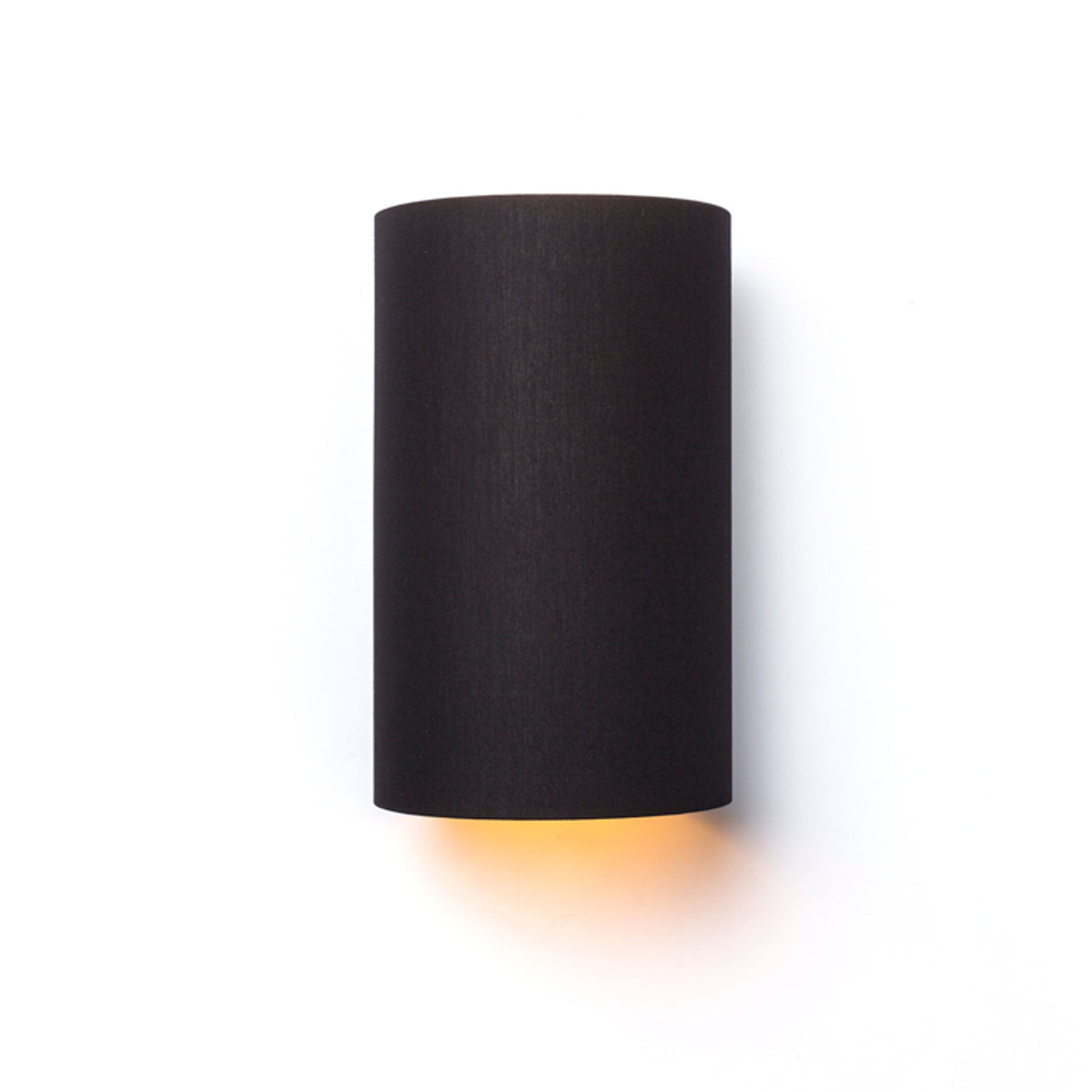 RENDL wall lamp RON W 15/25 wall  Polycotton black/golden foil 230V LED E27 15W R11464 1