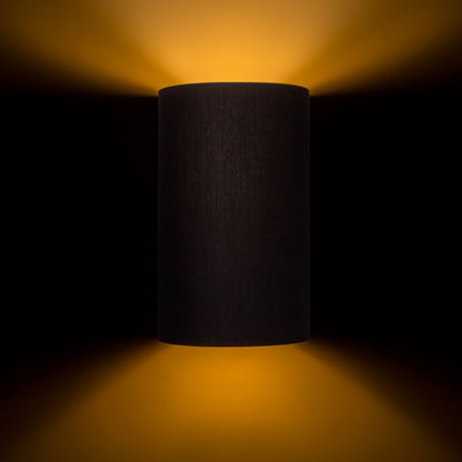 RENDL wall lamp RON W 15/25 wall  Polycotton black/golden foil 230V LED E27 15W R11464 4