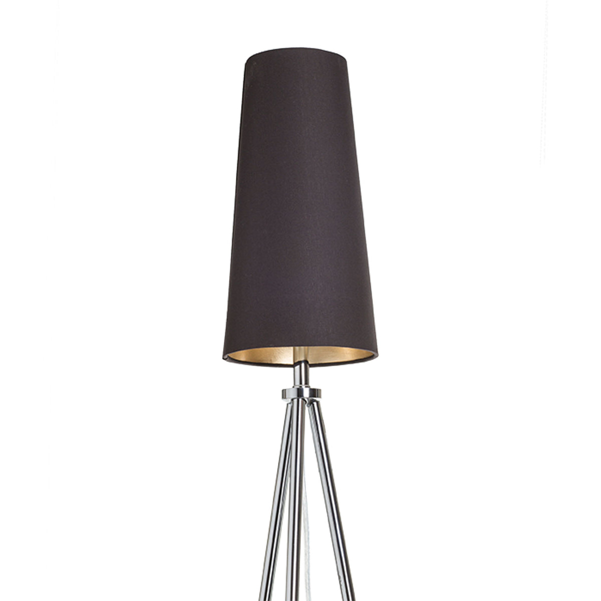 RENDL shades, shade bases, pendent sets CONNY 15/30 table shade Polycotton black/golden foil max. 23W R11468 8