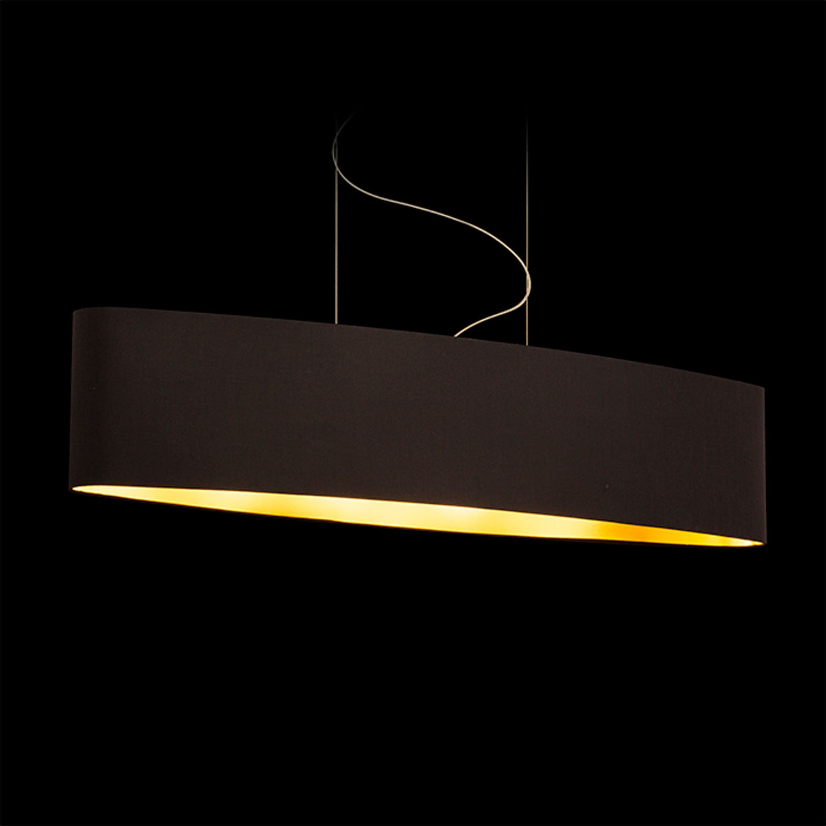 RENDL shades, shade bases, pendent sets CASUAL 120/25 shade Polycotton black/golden foil max. 23W R11471 4