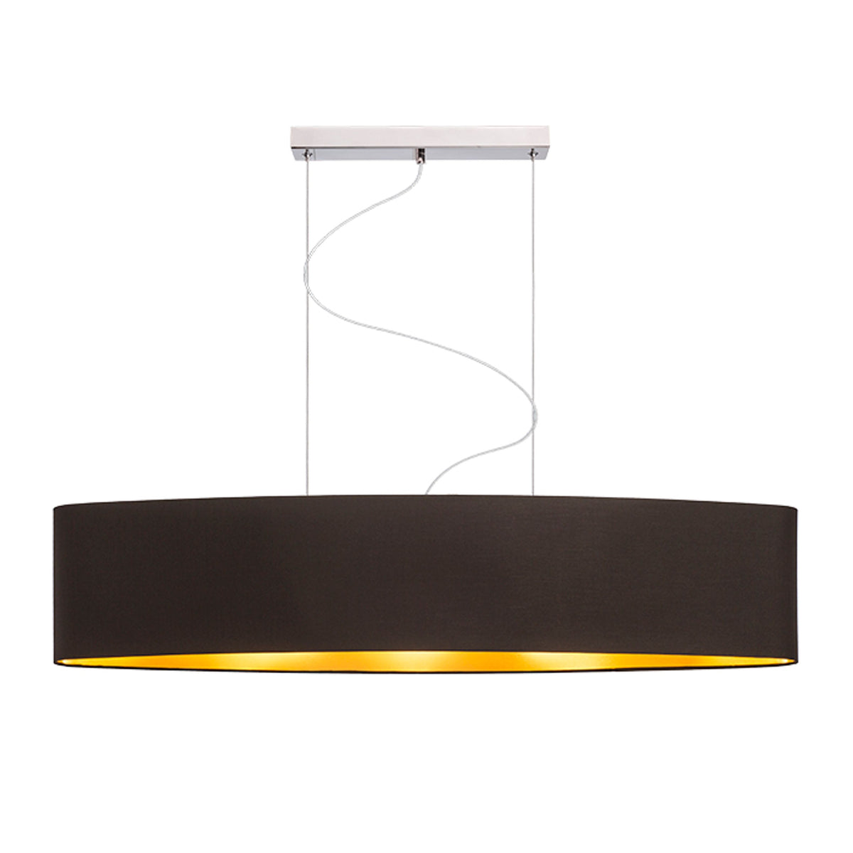 RENDL shades, shade bases, pendent sets CASUAL 120/25 shade Polycotton black/golden foil max. 23W R11471 8