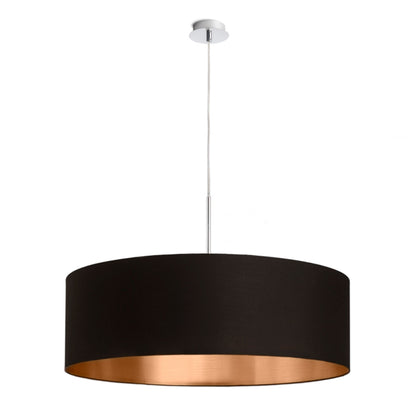 RENDL shades, shade bases, pendent sets RON 60/19 shade Polycotton black/copper foil max. 23W R11479 7