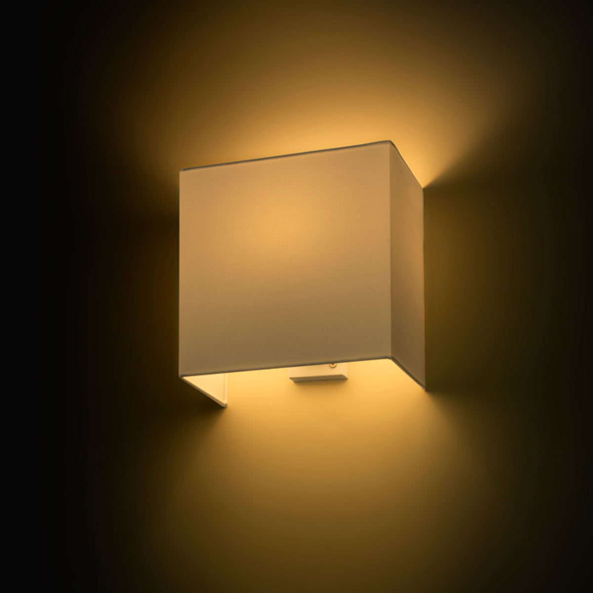 RENDL wall lamp LOPE W 25/14 wall  Polycotton white/white PVC 230V LED E27 15W R11504 2