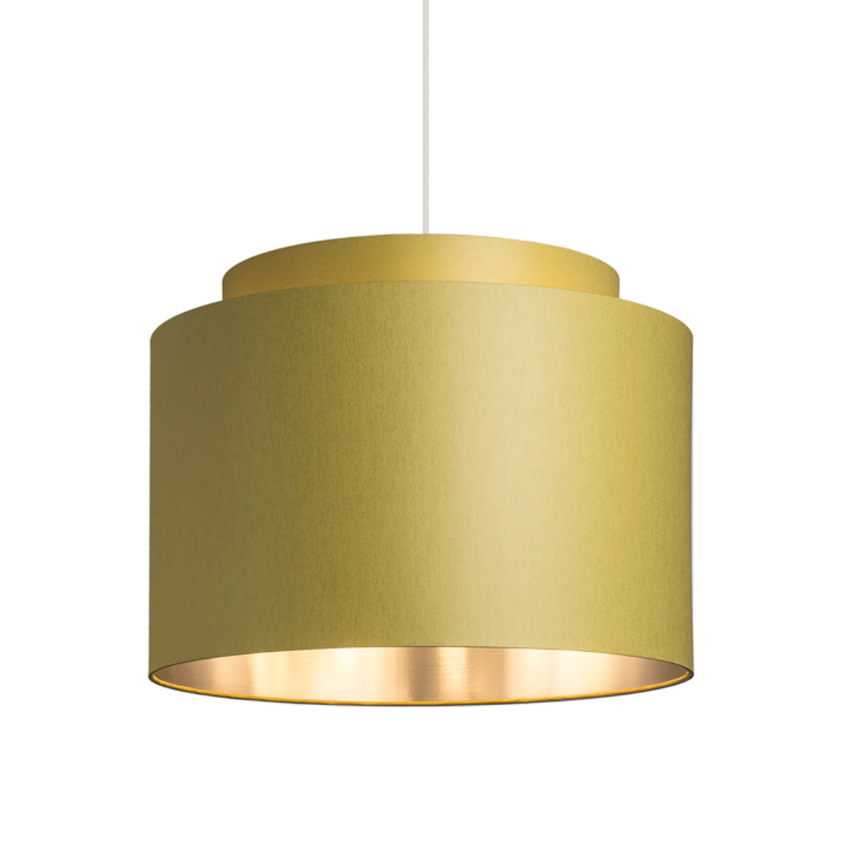 RENDL shades, shade bases, pendent sets DOUBLE 40/30 shade  Chintz olive/silverfoil  max. 23W R11535 4
