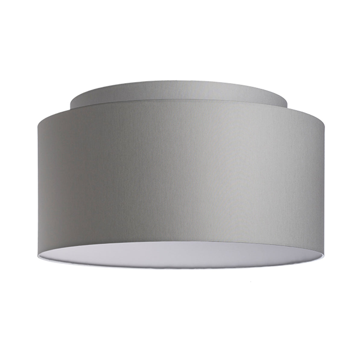 RENDL shades, shade bases, pendent sets DOUBLE 55/30 shade Chintz light grey/white PVC max. 23W R11554 1