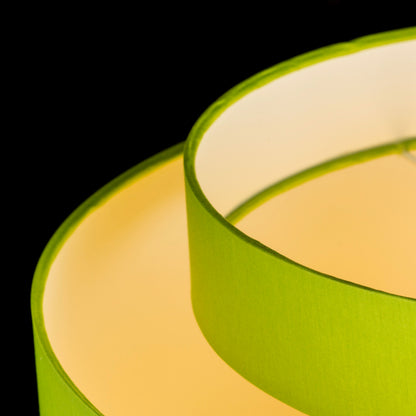 RENDL shades, shade bases, pendent sets DOUBLE 40/30 shade Chintz lime/white PVC max. 23W R11563 4