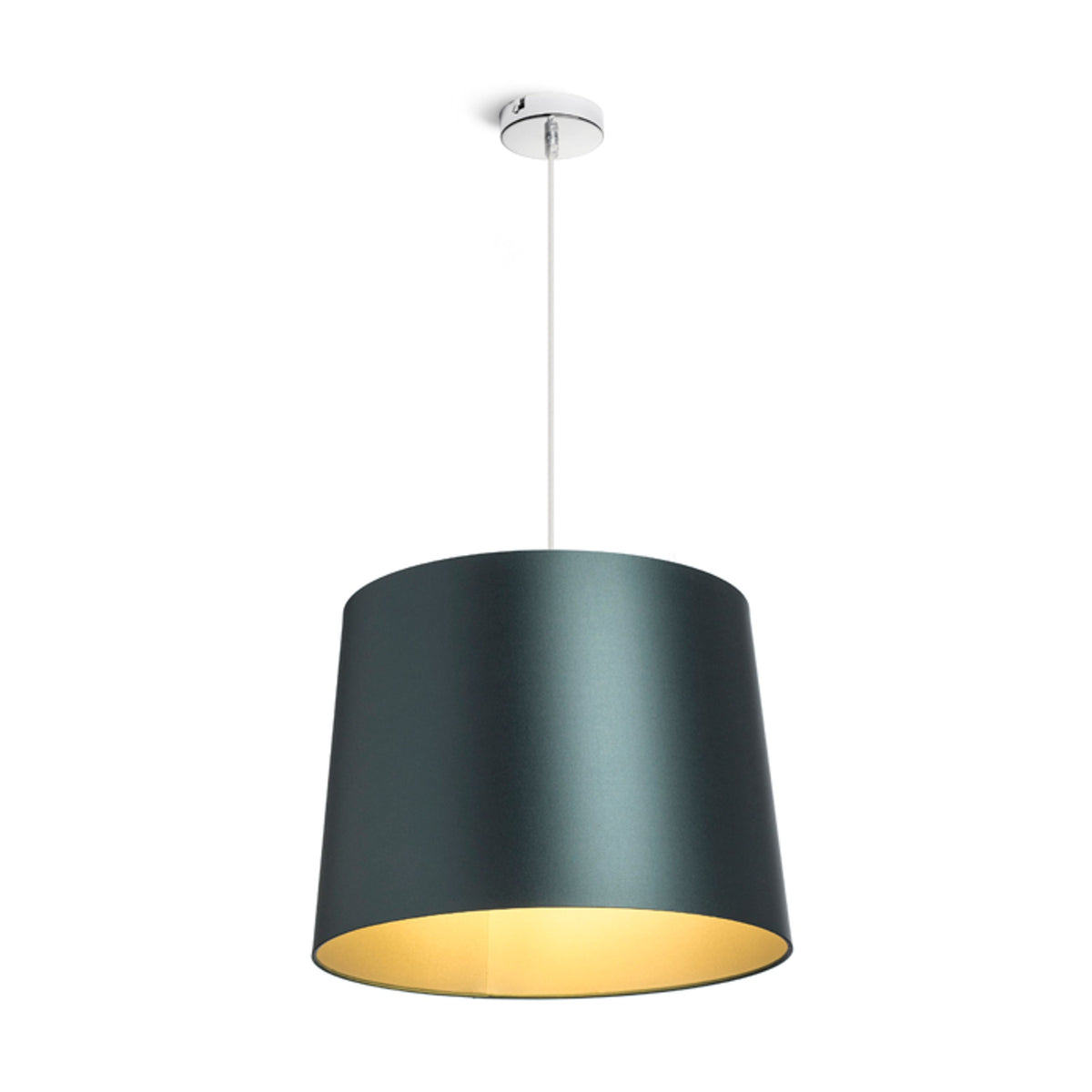 RENDL shades, shade bases, pendent sets ASPRO 40/30 shade  Monaco petrol blue/silver PVC  max. 23W R11578 6