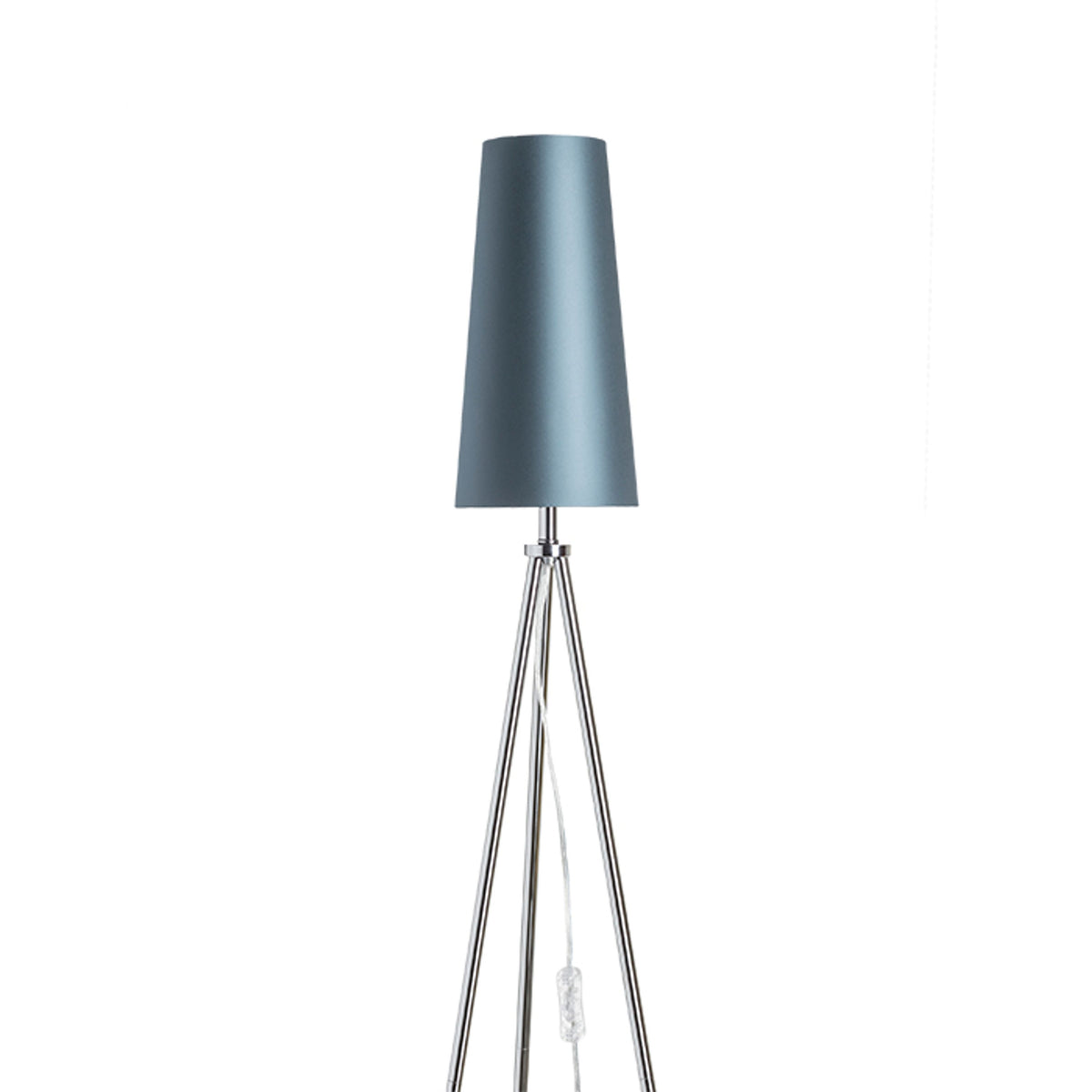 RENDL shades, shade bases, pendent sets CONNY 15/30 table shade  Monaco petrol blue/silver PVC  max. 23W R11579 6