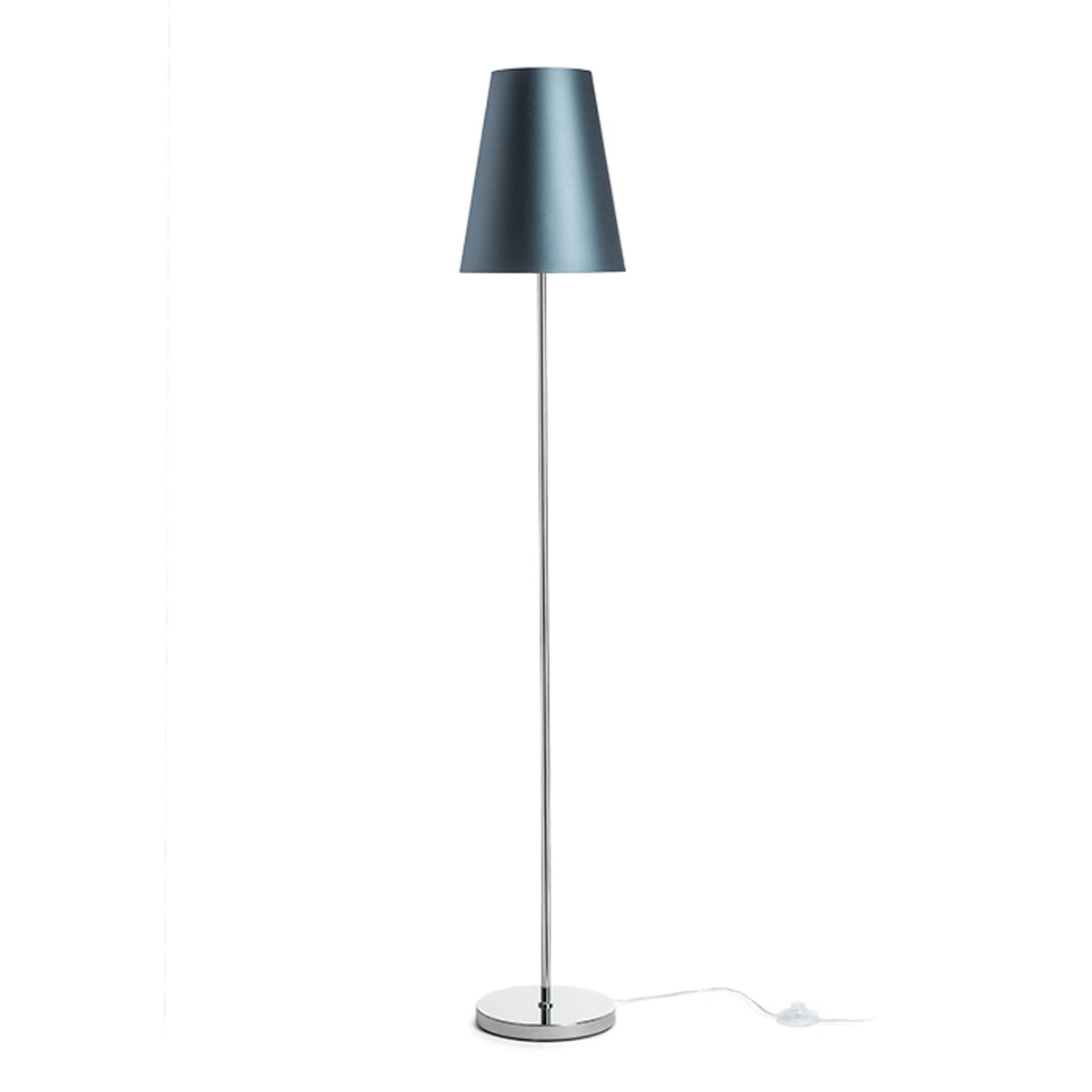 RENDL shades, shade bases, pendent sets CONNY 25/30 table shade Monaco petrol blue/silver PVC max. 23W R11580 3