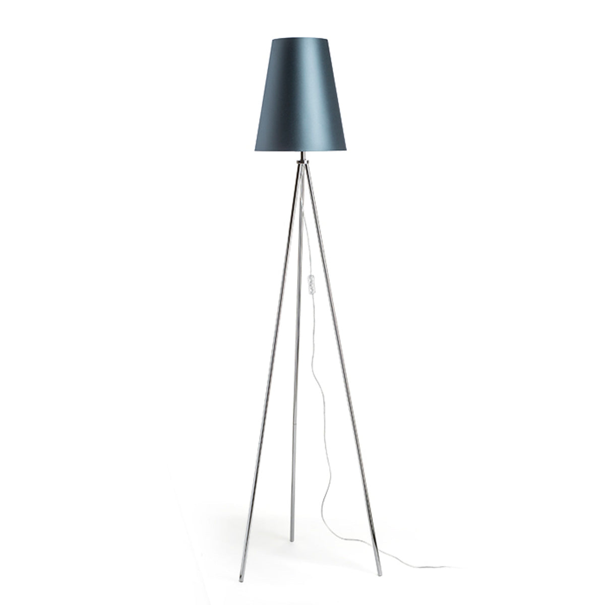 RENDL shades, shade bases, pendent sets CONNY 25/30 table shade Monaco petrol blue/silver PVC max. 23W R11580 4