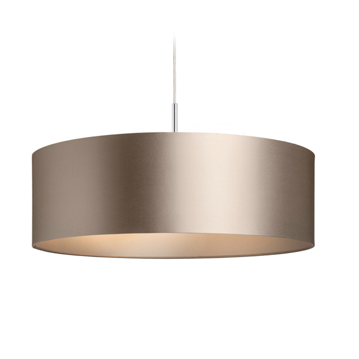 RENDL shades, shade bases, pendent sets RON 60/19 shade  Monaco dove gray/silver PVC  max. 23W R11584 2