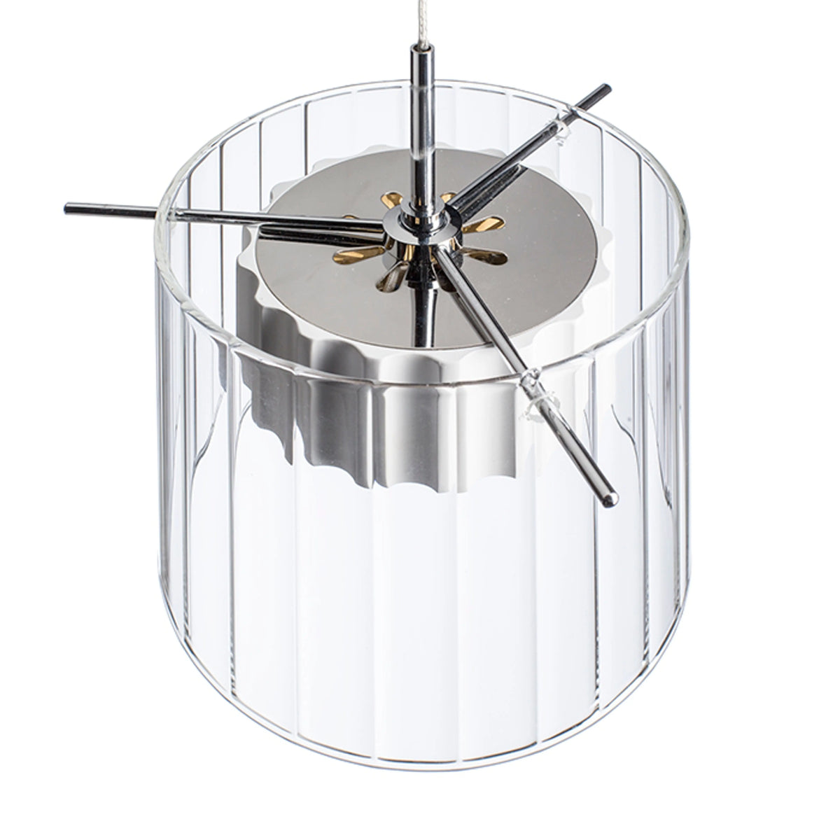 RENDL pendant lamp ESTRA I pendant white clear glass 230V LED 5W  3000K R11679 6