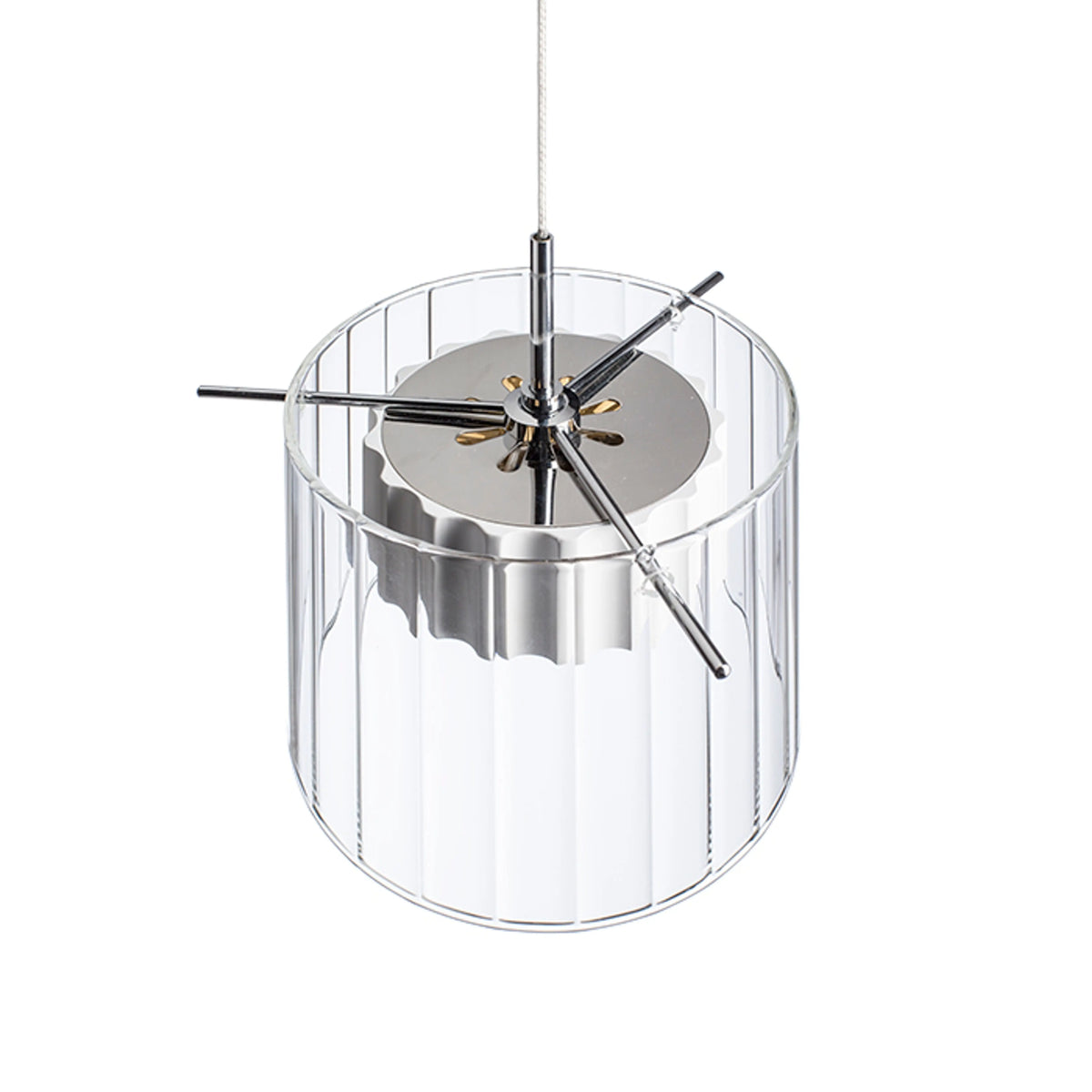 RENDL pendant lamp ESTRA I pendant white clear glass 230V LED 5W  3000K R11679 8
