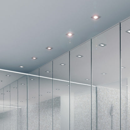 RENDL recessed light SPLASH SQ recessed  chrome 230V LED GU10 8W IP65 R11735 5