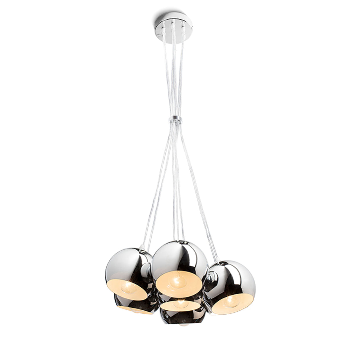 RENDL pendant lamp ASTROMET VII pendant  chrome 230V LED E27 7x11W R11761 1