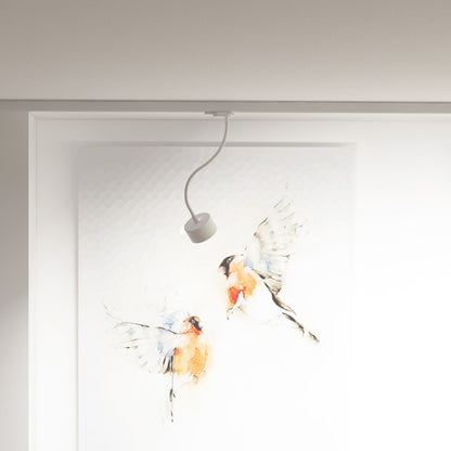 RENDL 3-circuit track system PIXIE on goose neck for 3-circuit tracks white 230V LED GX53 7W R11768 8