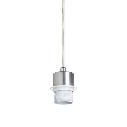 RENDL shades, shade bases, pendent sets MORE 60 pendant ceiling base  matt nickel 230V LED E27 3x15W R11774 2