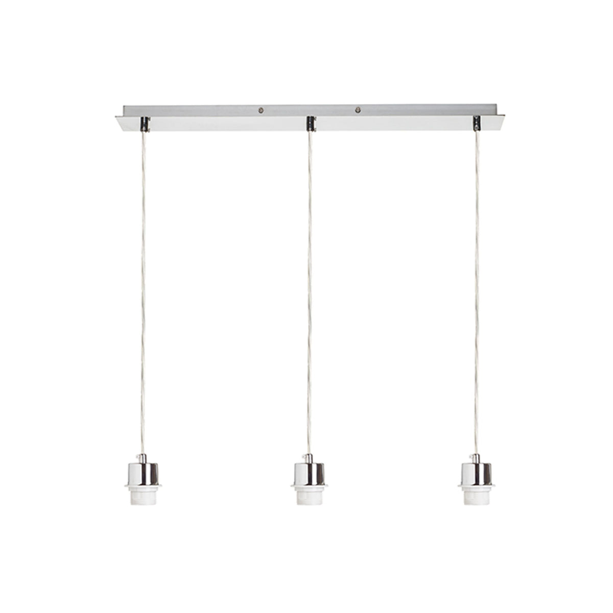 RENDL shades, shade bases, pendent sets MORE 60 pendant ceiling base  chrome 230V LED E27 3x15W R11775 3