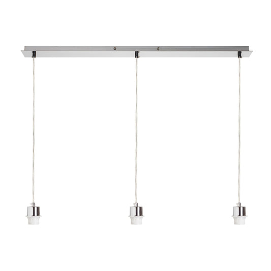 RENDL shades, shade bases, pendent sets MORE 80 pendant ceiling base  matt nickel 230V LED E27 3x15W R11776 1