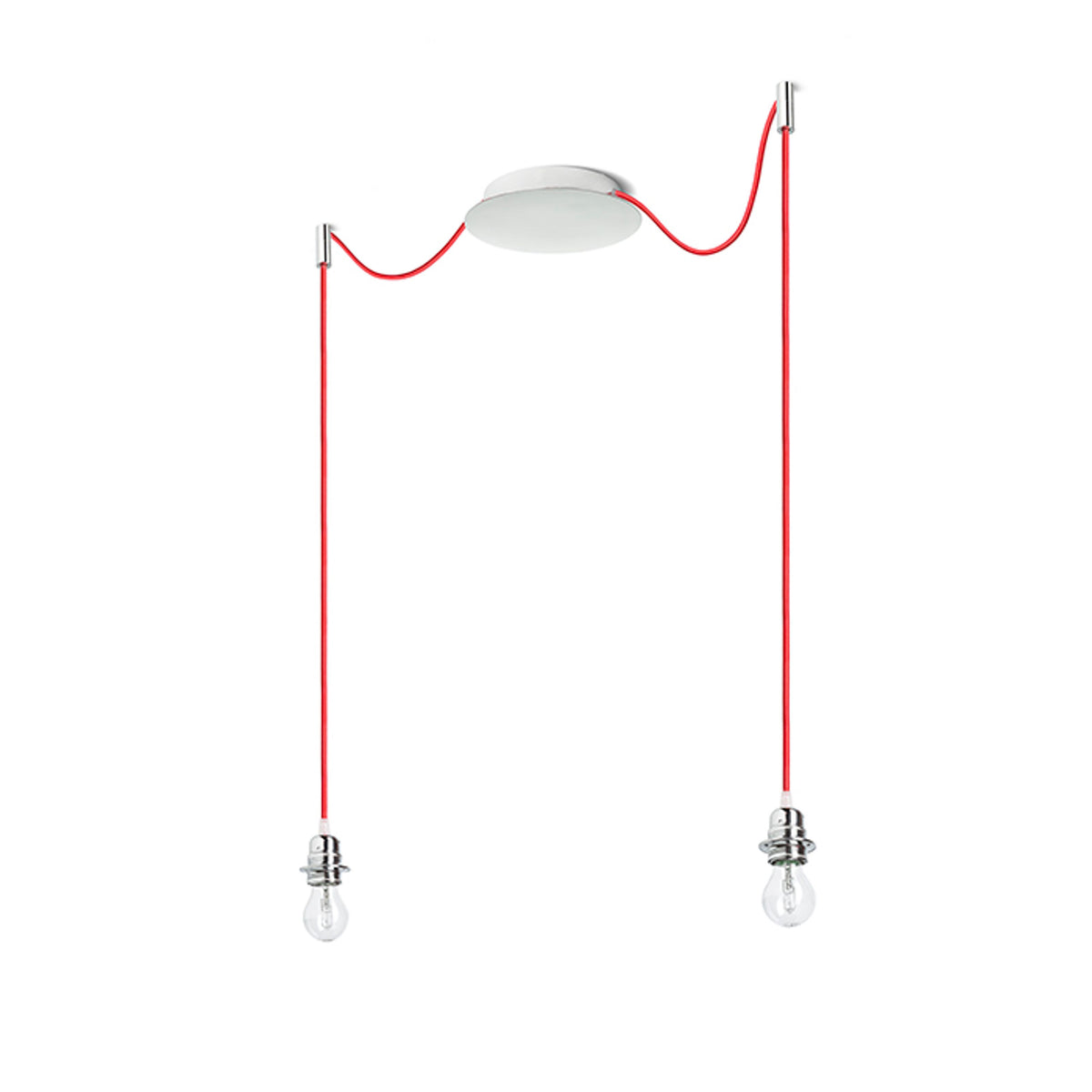RENDL shades, shade bases, pendent sets KOMBIX 2 pendant set CHB+RC+CHF   230V LED E27 2x15W R11784 5