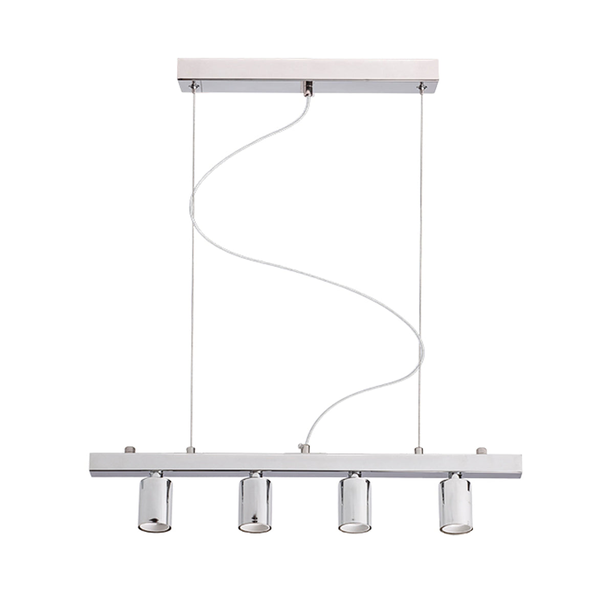 RENDL shades, shade bases, pendent sets RALLONG IV pendant ceiling base  chrome 230V LED E27 4x15W R11796 3