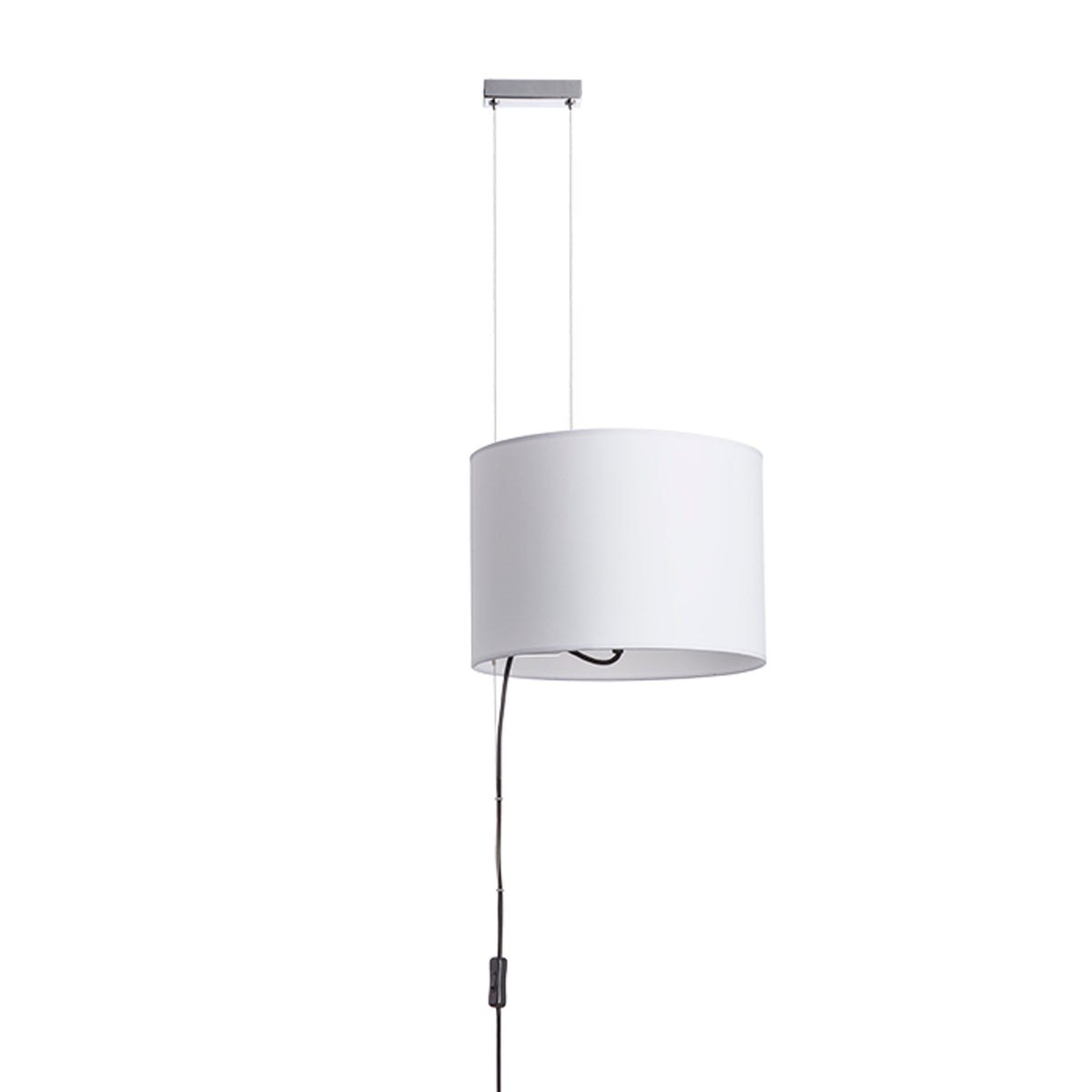 RENDL pendant lamp BROADWAY pendant adjustable white chrome 230V LED E27 15W R11989 2