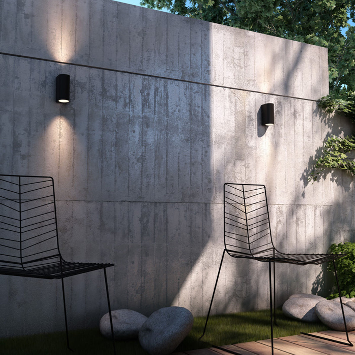 RENDL outdoor lamp ZACK II  anthracite grey  230V LED 2x3W 58° IP54  3000K R12022 8