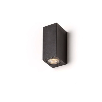 RENDL outdoor lamp KUBI II  anthracite grey  230V LED 2x3W 56° IP54  3000K R12028 1