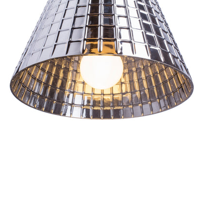 RENDL pendant lamp CORONA pendant  chrome-tinted glass 230V LED E27 15W R12055 8