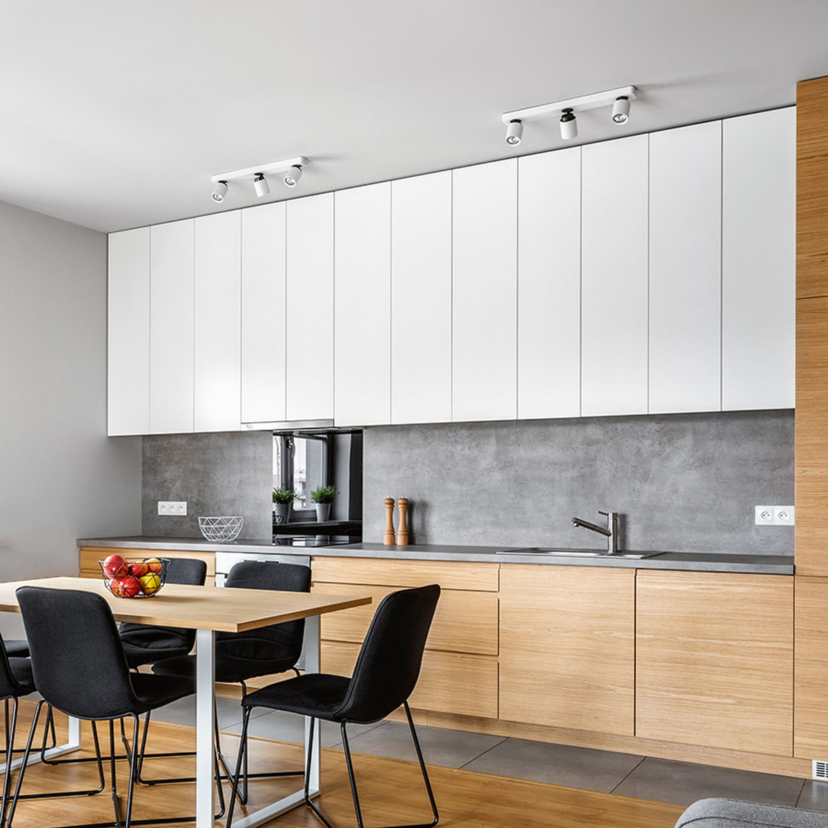 RENDL spotlight DUGME III  white/anthracite grey  230V GU10 3x35W R12078 5