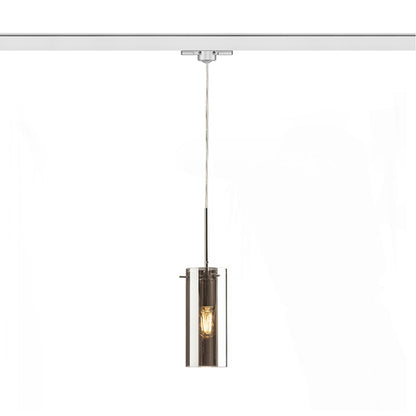 RENDL 3-circuit track system SANSSOUCI for 3-circuit tracks  chrome-tinted glass 230V LED E27 15W R12095 2