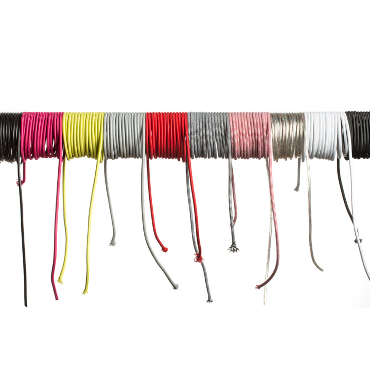 RENDL shades, shade bases, pendent sets FIT 3x0,75 PPM textile cable red   R12224 4