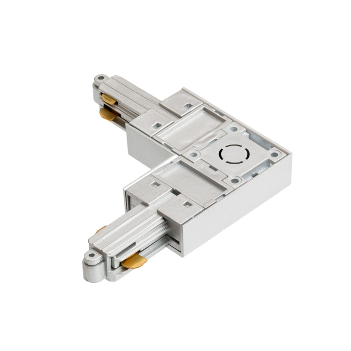 RENDL 1-circuit track system 1F L connector (inner polarity) silver grey  230V  R12271 2