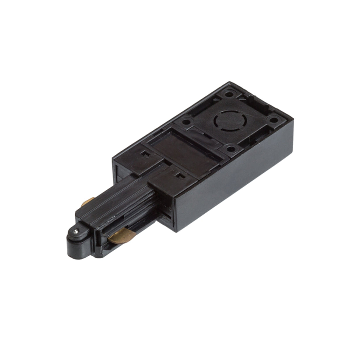 RENDL 1-circuit track system 1F feed-in, polarity left black 230V  R12285 1