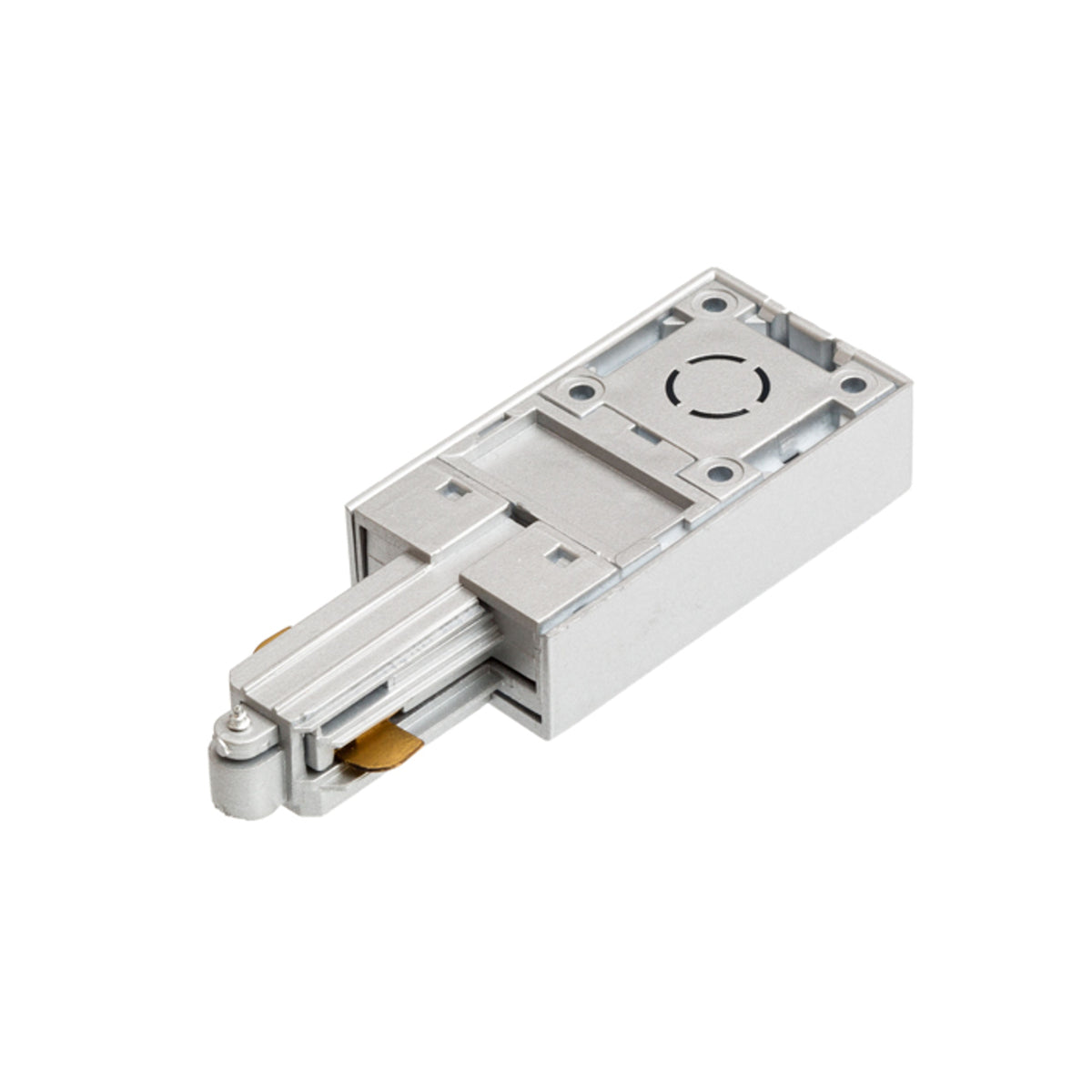 RENDL 1-circuit track system 1F feed-in, polarity left silver grey  230V  R12286 2