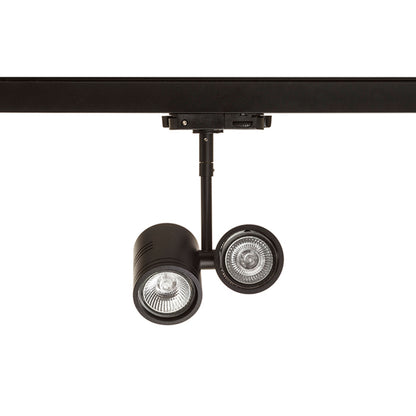 RENDL 3-circuit track system BEEBA II for 3-circuit tracks black  230V LED GU10 2x8W R12313 1