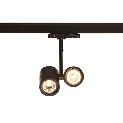 RENDL 3-circuit track system BEEBA II for 3-circuit tracks black  230V LED GU10 2x8W R12313 5