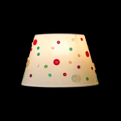 RENDL shades, shade bases, pendent sets DELISA 25/16 shade white buttons  max. 28W R12388 7