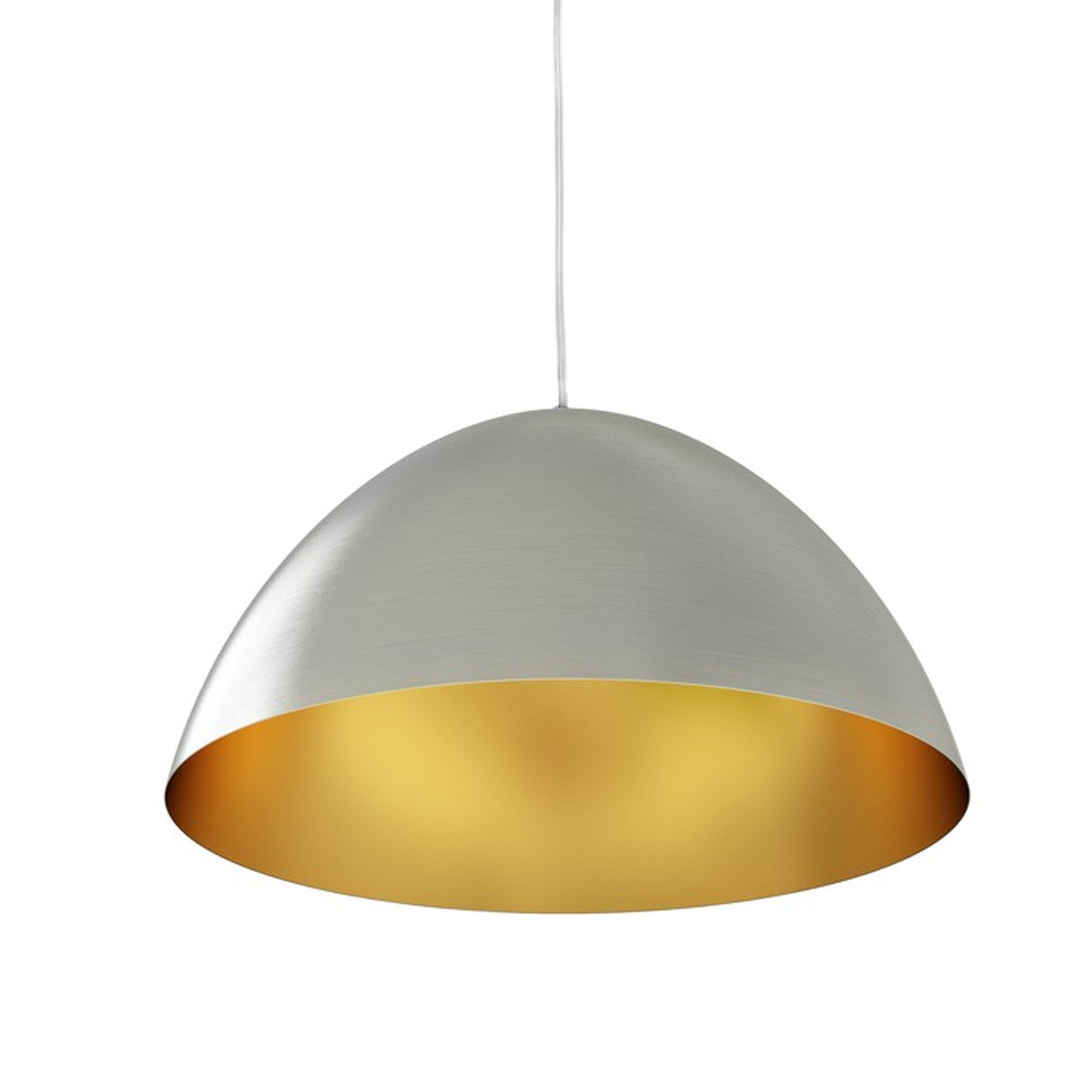 RENDL Outlet MERYLYN 48 pendant  brushed aluminum/golden colour 230V LED E27 15W R12446 1
