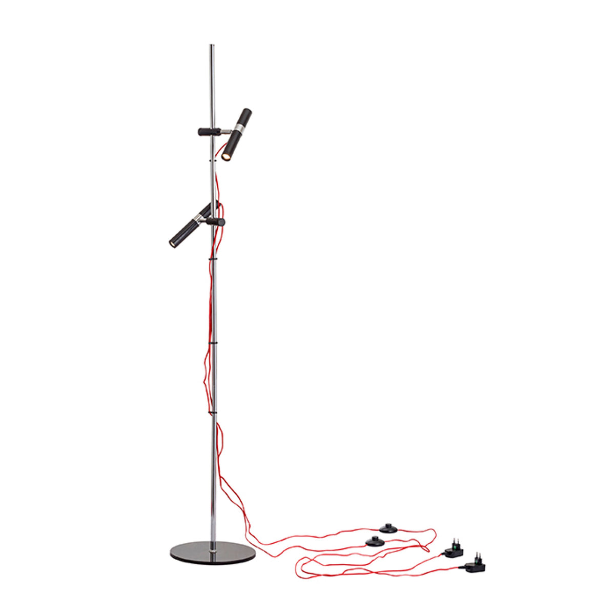 RENDL floor lamp VIPER FL  black chrome 230V LED 2x3W 60°  3000K R12463 7