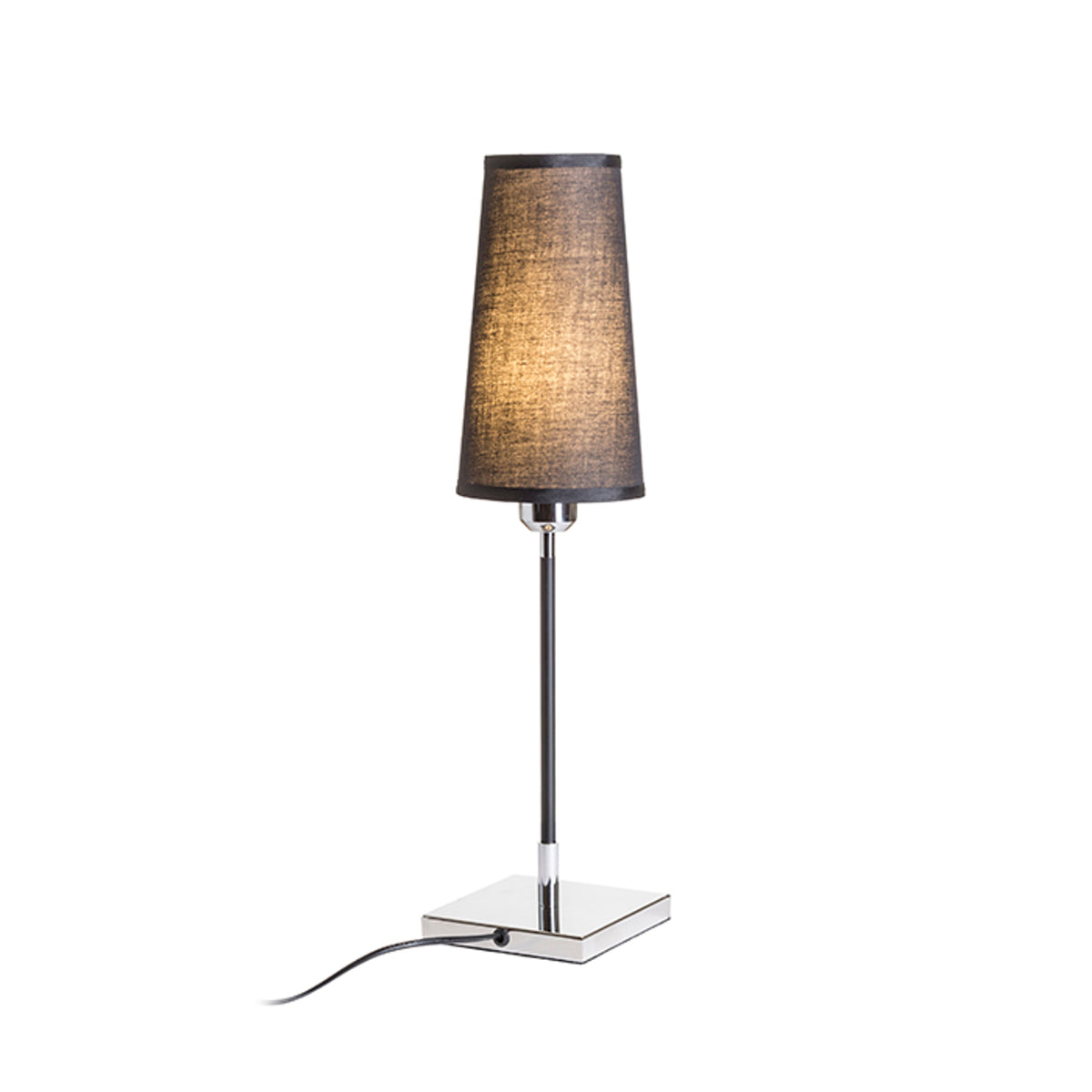 RENDL table lamp LULU table black chrome 230V LED E27 8W R12465 2