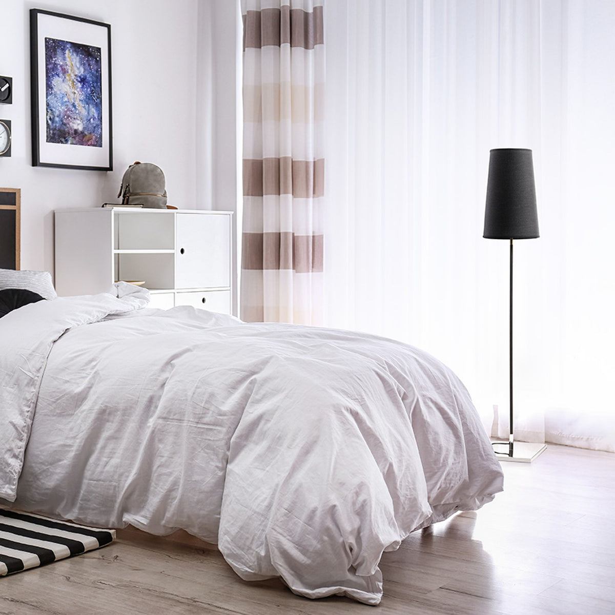 RENDL floor lamp LULU floor black chrome 230V LED E27 8W R12467 2